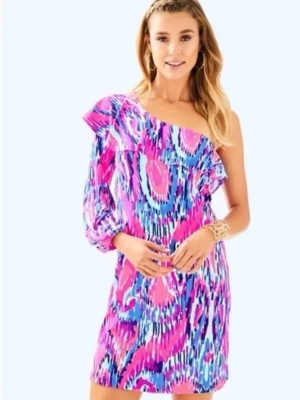 Lilly Pulitzer Amante Silk Jersey Dress S Free Spirit